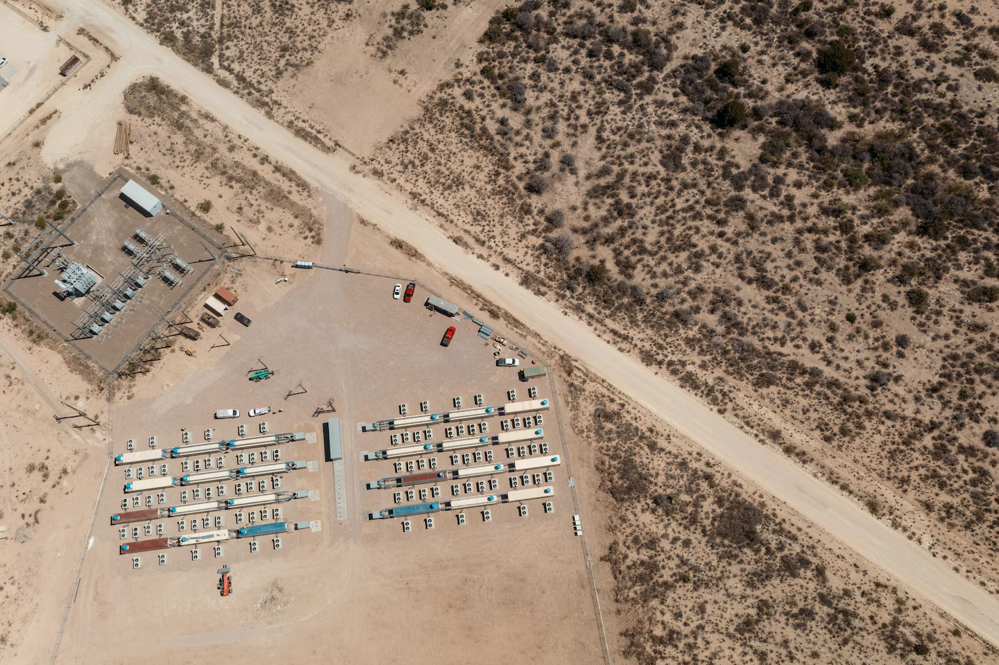 The Cormint Data Systems bitcoin-mining facility in Fort Stockton, Tex.