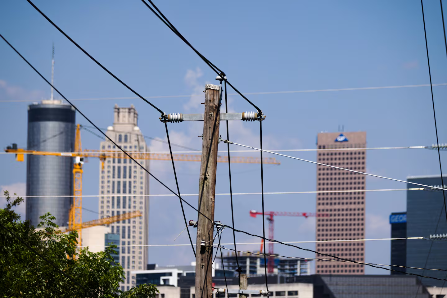 Utility wires in Atlanta.