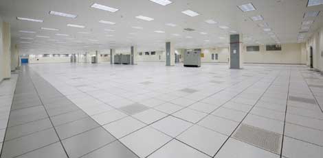 The main data center floor at Burges Property Company's new Datasite Orlando.