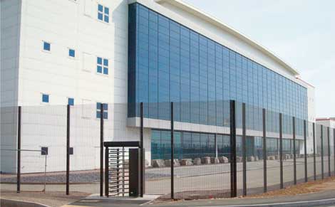 An exterior view of the Next Generation Data Ltd. facility in Newport, Wales.