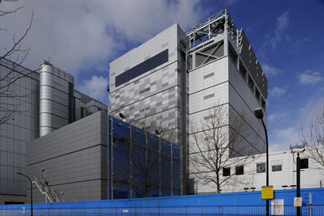 The exterior of the new Telehouse West data centre at the Docklands in London.