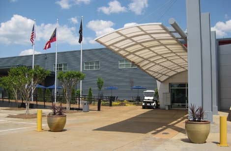 The exterior of the QTS Metro Atlanta data center. 