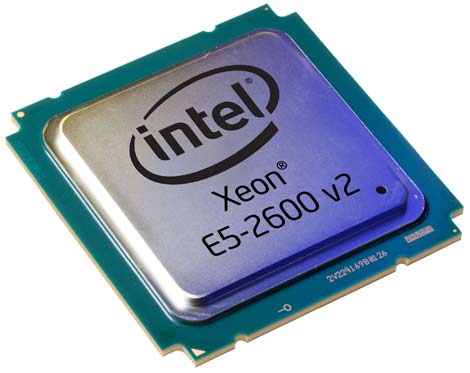 The Intel Xeon E5 2600 v2 processor, which became available Tuesday.
