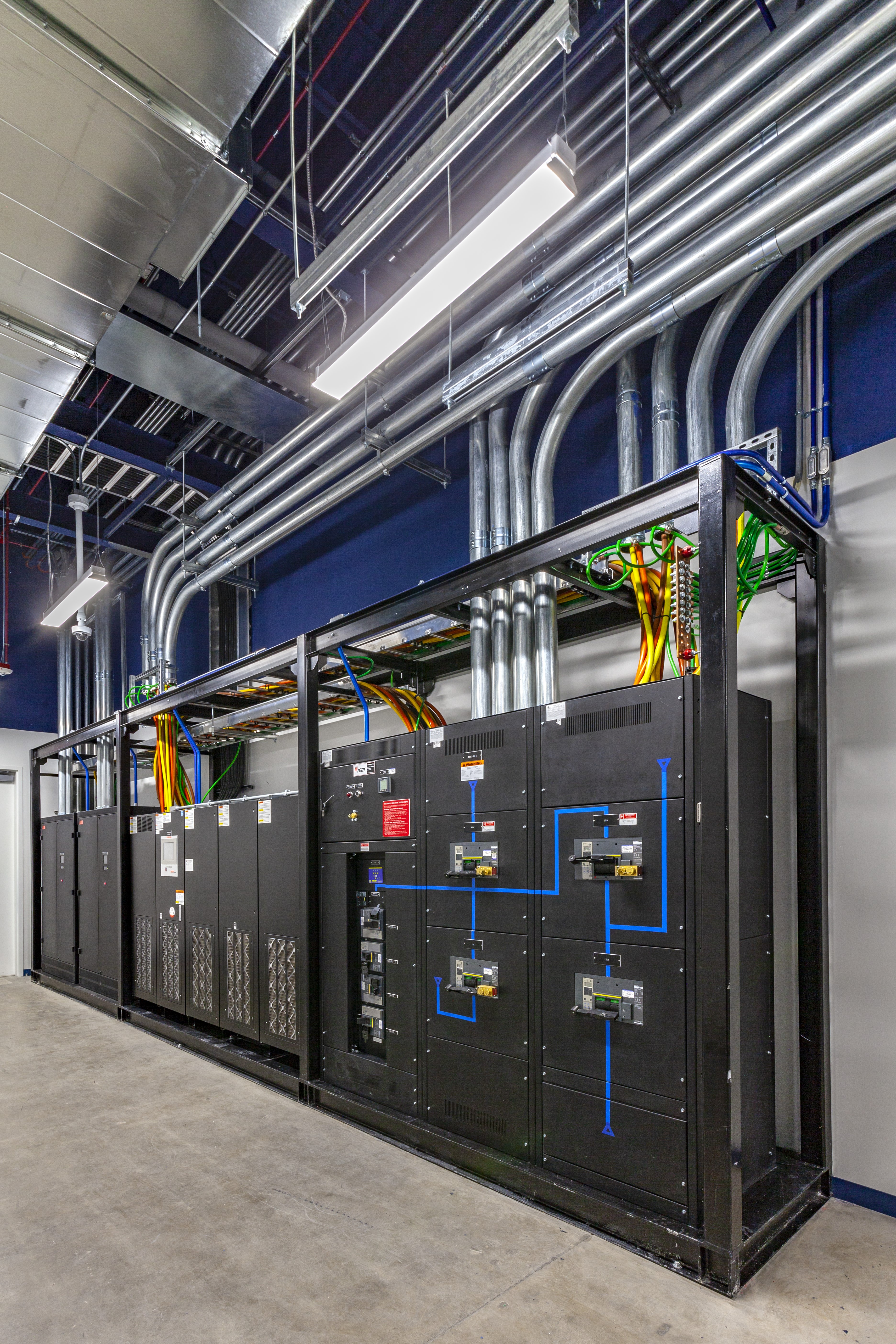 Photo of adaptive reuse data center cabinet.