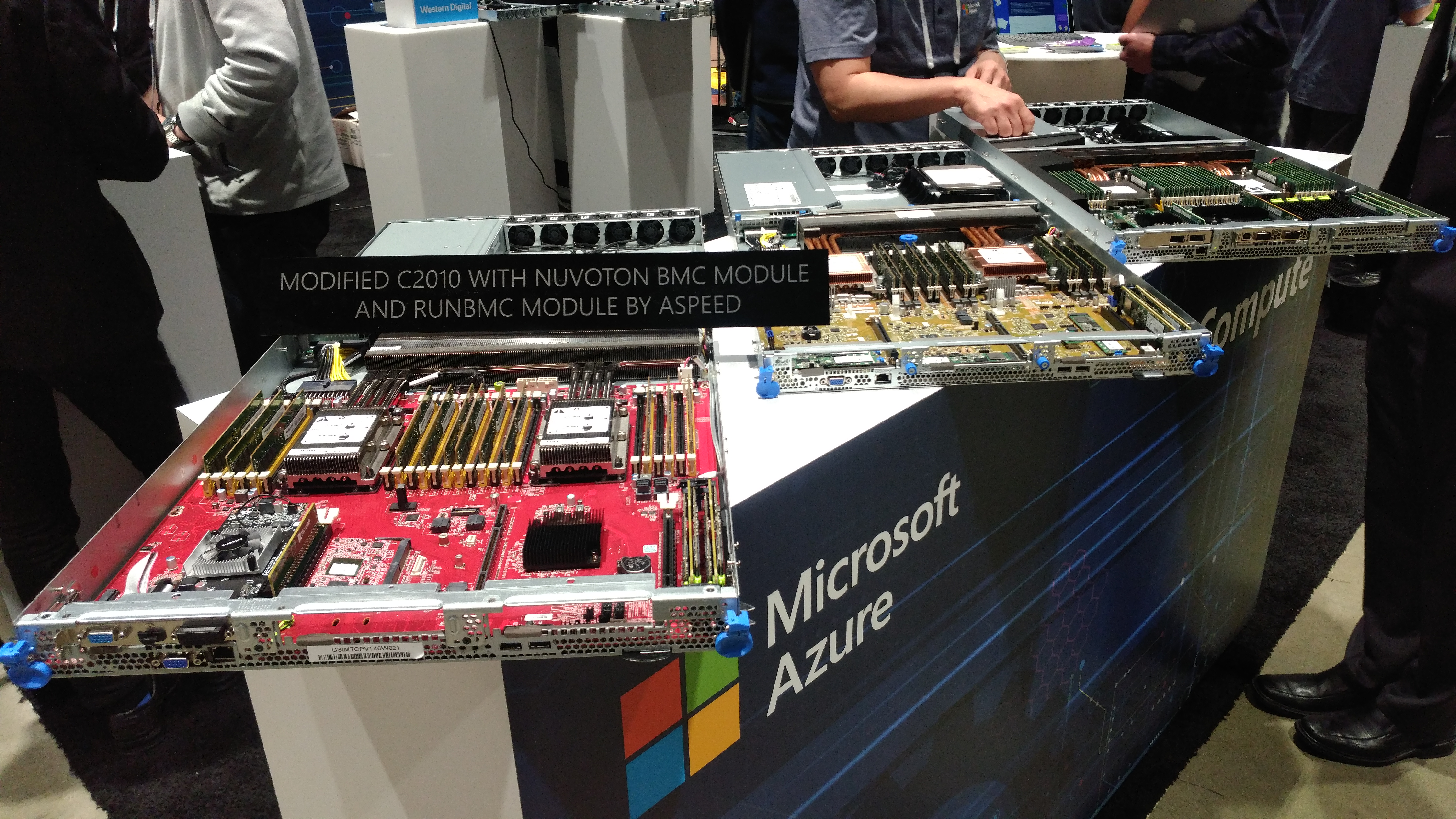 Microsoft Azure hardware on display at the OCP Summit 2019