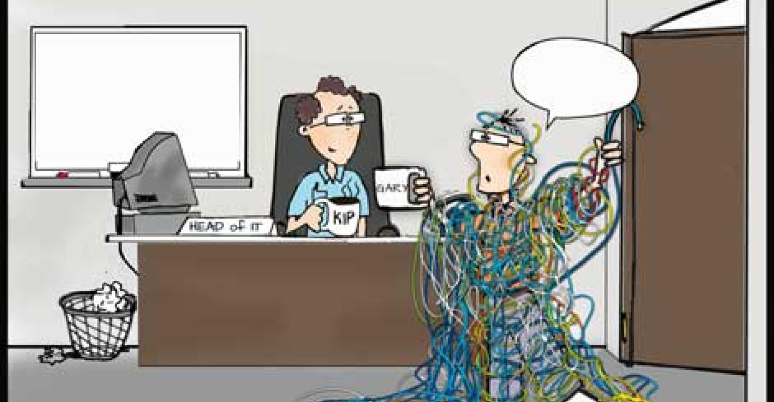 Friday Funny: A Cable Conundrum Cartoon | Data Center Knowledge | News and  analysis for the data center industry