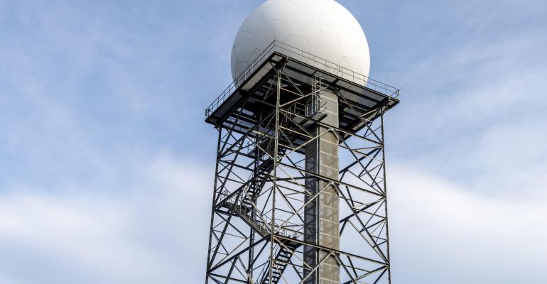 Meteorology radar weather forecast station sphere tower