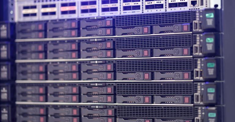 Rack mount server equipment in data center