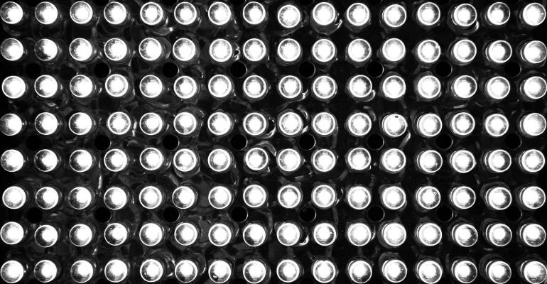 Data center LED lighting illustration