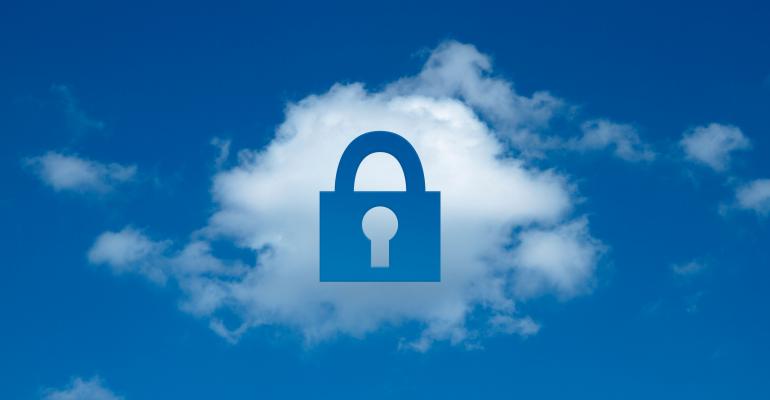 Cloud security visual concept