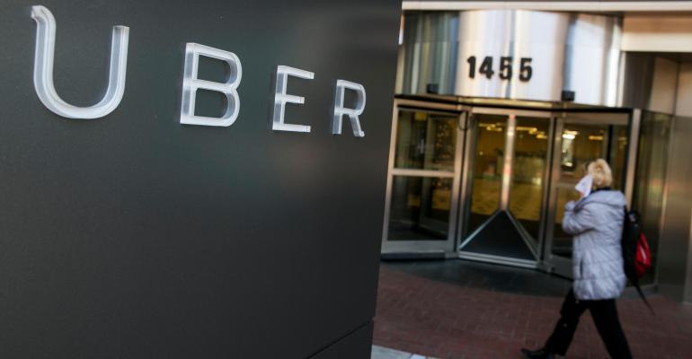 The headquarters of Uber in downtown San Francisco, California.