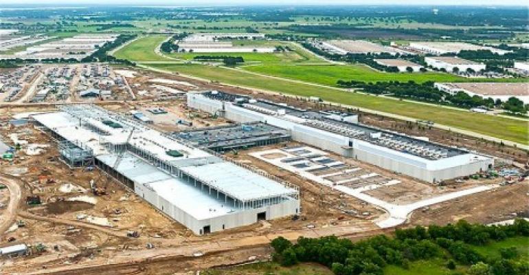 Facebook data center under construction in Fort Worth, Texas
