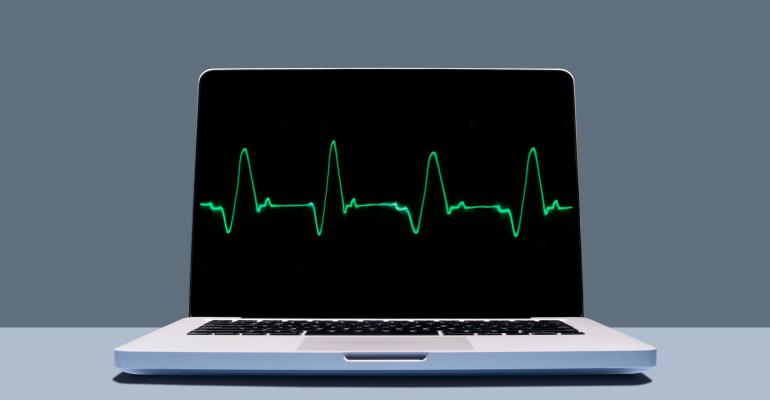 Laptop with healthy heartbeat