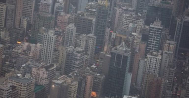 Hong Kong skyline in 2013