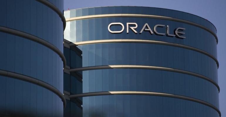 The Oracle Corp. headquarters stands in Redwood City, California, U.S., on Saturday, June 15, 2013. Oracle Corp is expected to release earnings data on June 20. Photographer: David Paul Morris/Bloomberg