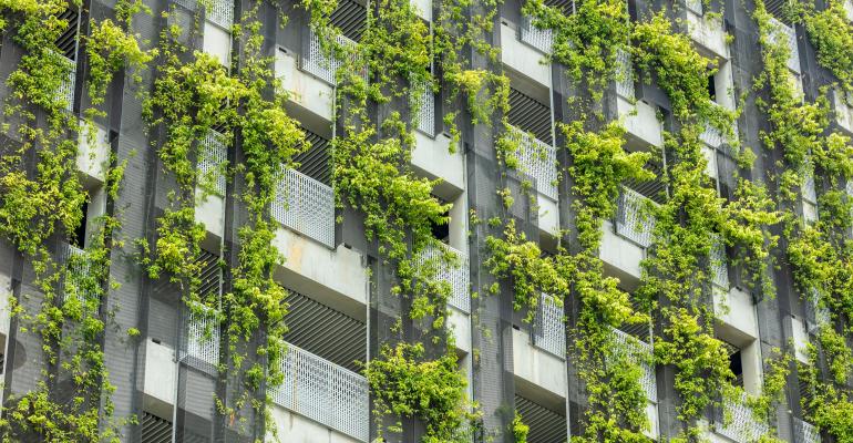 Vertical greening building in Singapore sustainable urbanism