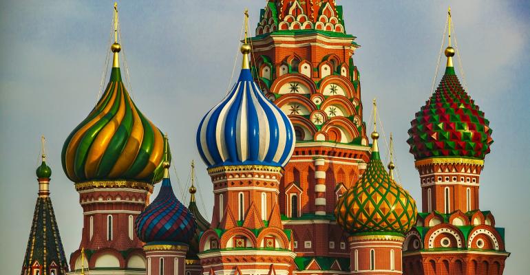 Saint Basil Cathedral or Cathedral of Vasily the Blessed. Red Square. Moscow. Russia