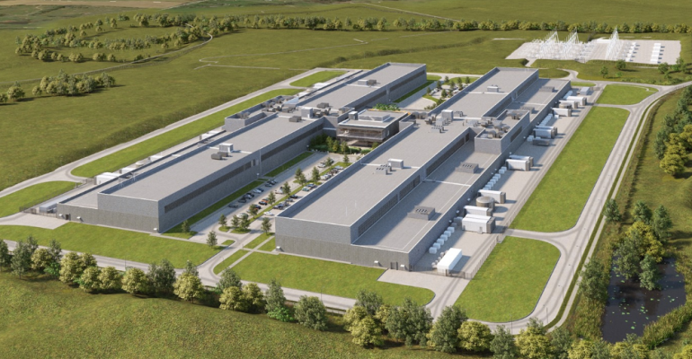 Rendering of Facebook's future data center in Gallatin, Tennessee