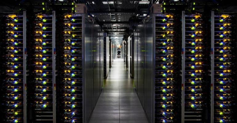 Servers in Google Cloud Platform data center