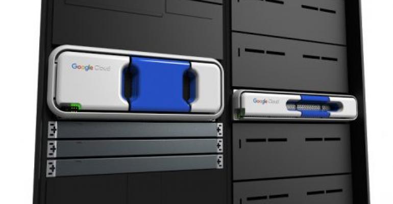 Google's Transfer Appliance offers up to 480TB in 4U or 100TB in 2U of raw data capacity in a single rackmount device