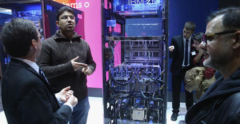 IBM z13 mainframe at the 2015 CeBIT technology trade fair in Hanover
