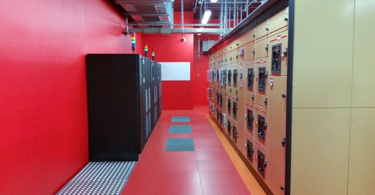 Electrical room in a data center