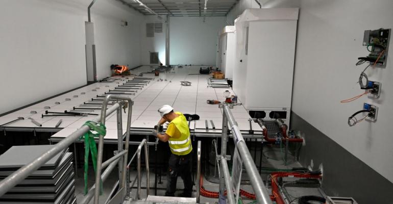 Interxion's MRS3 data center under construction in Marseille