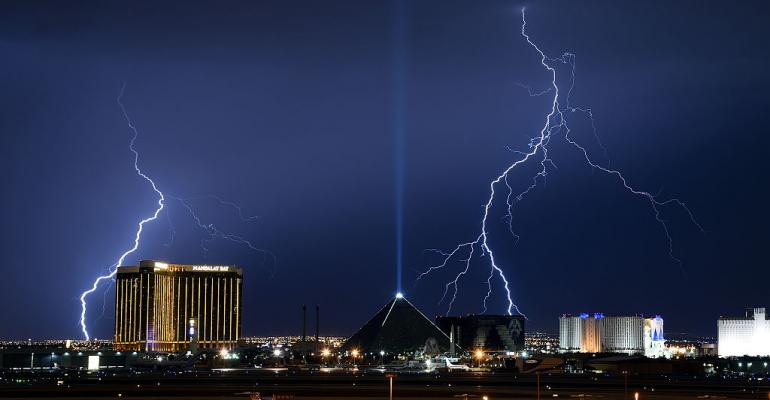 Lightning storm in Las Vegas in 2016