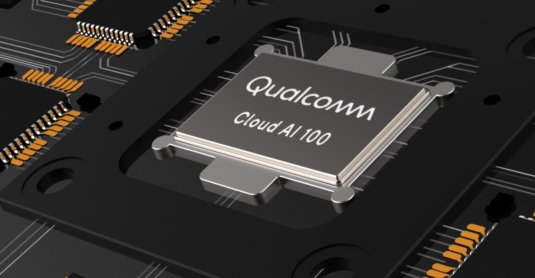 Rendering of the upcoming Qualcomm Cloud AI 100 processor