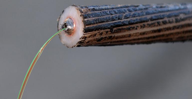 Fiber strands of the SEA-ME-WE 5 submarine cable, connecting Southeast Asia, Middle East, and Western Europe