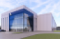 Aligned data center in Chicago - 3D render