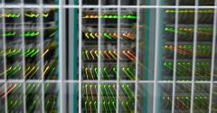 blurry photo of data center 