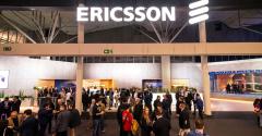 Ericsson logo in crowd
