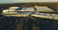 Aerial view of QTS's Richmond, Virginia, data center, which used to be a Qimonda semiconductor fabrication facility.