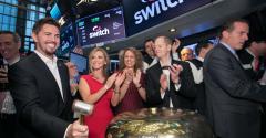 Switch CEO Rob Roy rings the NYSE opening bell