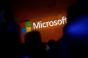 Microsoft logo at conference