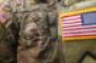 USA Patch Flag on Soldiers Arm