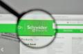 Schneider Electric logo on the website homepage