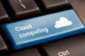 cloud computing key on keyboard