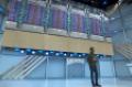 Google CEO Sundar Pichai shows a photo of a liquid-cooled TPU 3.0 pod inside a Google data center at I/O 2018