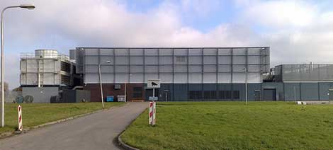 An exterior view of the Google data center near Groningen in the Netherlands. (Photo: Erwin Boogert)