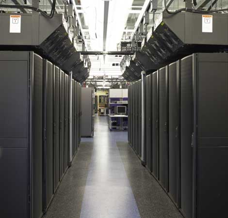 Sun Microsystems is using overhead spot cooling in its new Colorado data center.