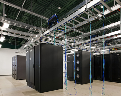 A look inside the new L.L.Bean data center in Freeport, Maine. The facility has earned LEED Silver certification (Photo: idGroup). 