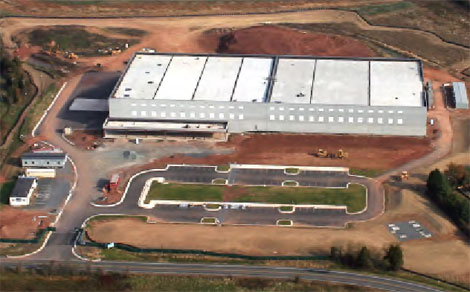 An aerial view of the Power Loftt LLC development in Manassas.