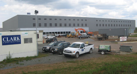 The Power Loft data center in Manassas, Va. being readied for its first tenant. The facility is scheduled to open in the fourth quarter of 2009.  