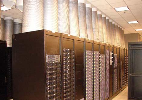 A look at the containment system in the Oracle data center in Austin, Texas.