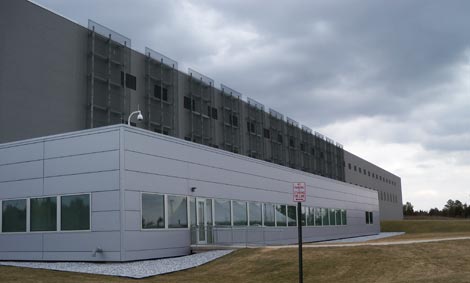 The exterior of the COPT (PowerLoft) data center in Manassas, Virginia. (Photo: Rich Miller)