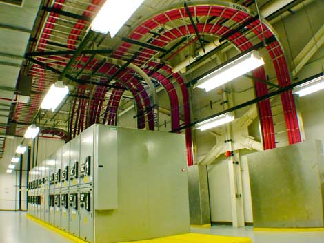One of the power rooms inside the QTS Richmond Data Center. (Photo: QTS)