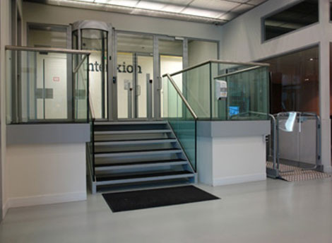 Entranceway of Interxion's Amsterdam Five (AMS 5)  data center.