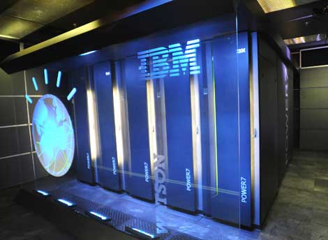 The IBM Watson supercomputer.